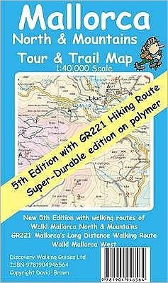 Cover for David Brawn · Mallorca North and Mountains Tour and Trail Super-durable Map - Tour &amp; Trail Maps (Map) [5 Rev edition] (2009)