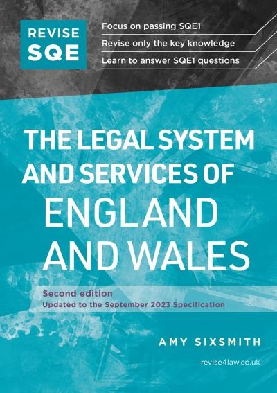 Cover for Amy Sixsmith · Revise SQE The Legal System and Services of England and Wales: SQE1 Revision Guide 2nd ed (Paperback Book) [2 Revised edition] (2023)