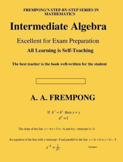 Cover for A a Frempong · Intermediate Algebra (Hardcover Book) (2017)