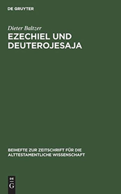Cover for Dieter Baltzer · Ezechiel und Deuterojesaja (Hardcover Book) (1971)