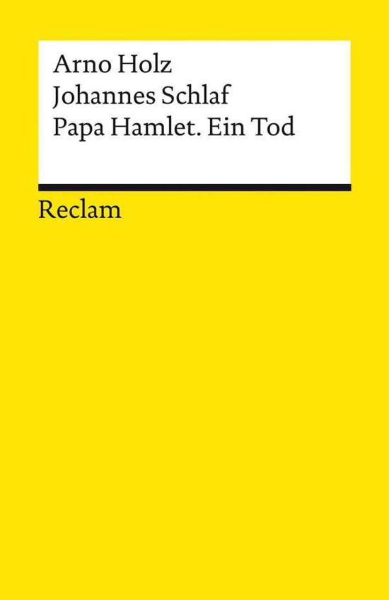 Cover for Holz · Papa Hamlet. Ein Tod (Buch)