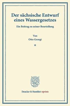 Cover for Georgi · Der sächsische Entwurf eines Was (Book) (2013)