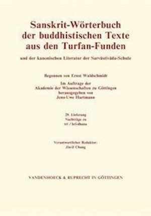 Cover for Vandenhoeck &amp; Ruprecht Verlage · Sanskrit-Worterbuch der buddhistischen Texte aus den Turfan-Funden. Lieferung 29: Nachtrage zu tri / hri-mat. Weitere Nachtrage zu akalaka / tyagadhisthana (Paperback Book) (2018)