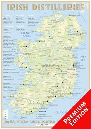 Cover for Rdiger Jrg Hirst · Whiskey Distilleries Ireland - Poster 42x60cm - Premium Edition : The Whiskylandscape in Overview - Mastab 1 (Landkarten) (2016)