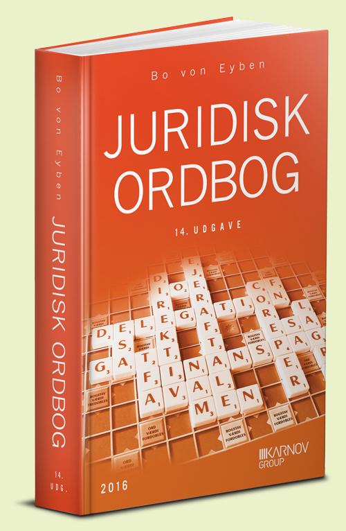 Cover for Bo von Eyben · Juridisk ordbog (Bound Book) [14th edition] (2016)