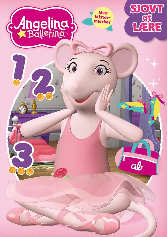 Cover for Angelina Ballerina: Angelina: Sjovt at lære 123 (Sewn Spine Book) [1e uitgave] (2018)