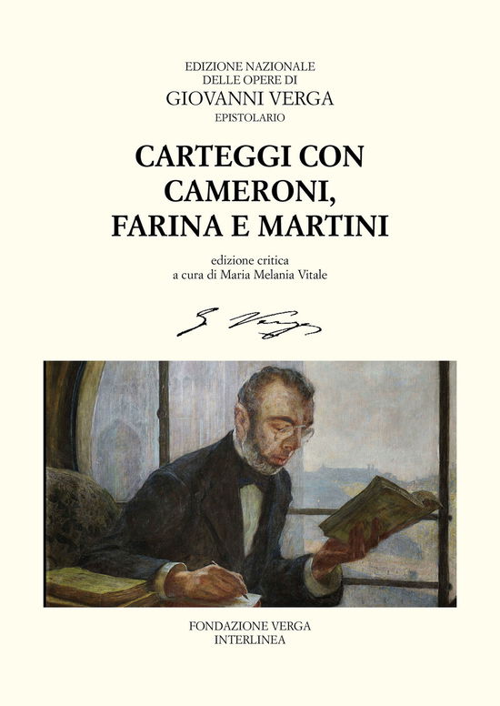 Cover for Giovanni Verga · Carteggi Con Felice Cameroni, Salvatore Farina E Ferdinando Martini (Book)