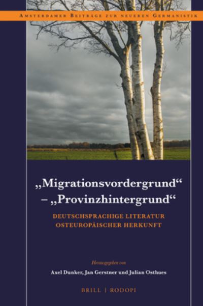 Cover for Axel Dunker · &quot;Migrationsvordergrund&quot; - &quot;Provinzhintergrund&quot; (Hardcover Book) (2021)