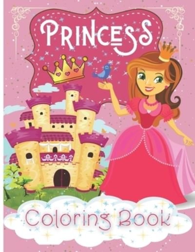 Cover for Bas McSerban · Princesses Coloring Book (Paperback Book) (2021)