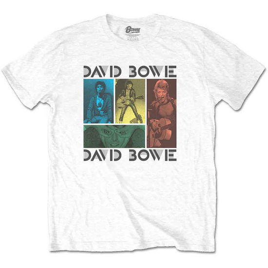 Cover for David Bowie · David Bowie Unisex T-Shirt: Mick Rock Photo Collage (T-shirt)