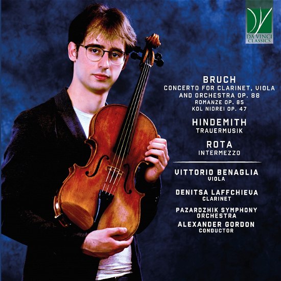 Cover for Benaglia, Vittorio / Pazardzhik Symphony Orchestra / Alexander Gordon · Bruch, Hindemith, Rota: Music for Viola and Orchestra (CD) (2022)