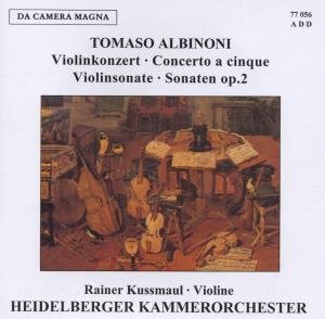 Cover for Albinoni / Kussmaul / Heidelberg · Violin Cons (CD) (2012)