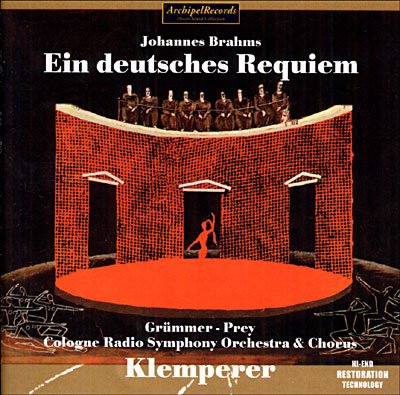 Cover for Johannes Brahms · Ein Deutsches Requiem (CD) (2006)