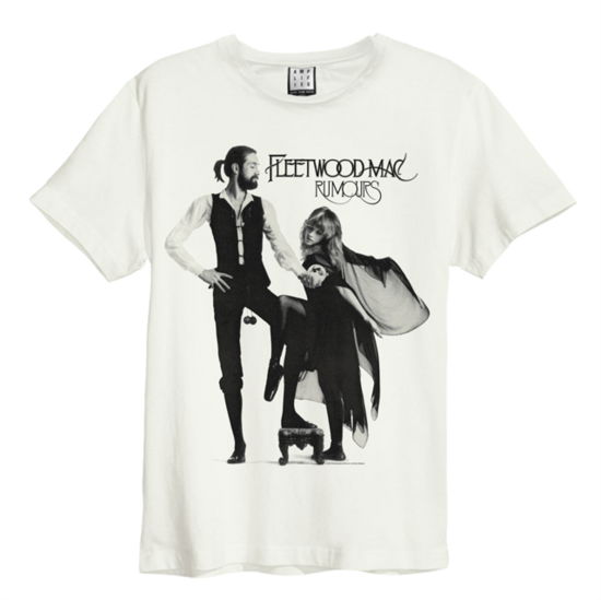 Fleetwood Mac Rumours Amplified Vintage White Small T Shirt - Fleetwood Mac - Produtos - AMPLIFIED - 5054488714565 - 5 de maio de 2022