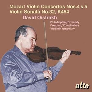 Cover for David Oistrakh · Mozart Violin Concertos Nos 4 &amp; 5 Violin (CD) (2023)