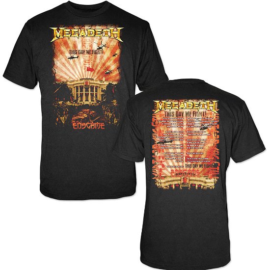 Megadeth Unisex T-Shirt: China Whitehouse (Back Print) - Megadeth - Koopwaar -  - 5056368638565 - 