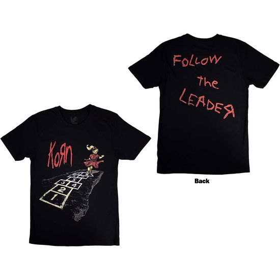 Cover for Korn · Korn Unisex T-Shirt: Follow The Leader Hopscotch (Back Print) (T-shirt) [size S]