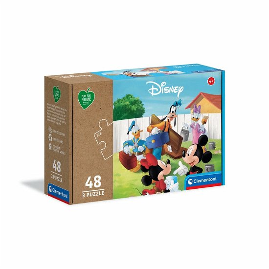 Clementoni Play For Future Puzzel - Mickey Mouse 3X48St - Clementoni - Merchandise - Clementoni - 8005125252565 - 30. oktober 2023