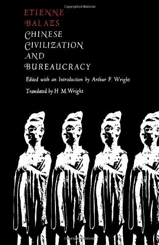 Cover for Etienne Balazs · Chinese Civilization and Bureaucracy: Variations on a Theme (Paperback Bog) (1967)