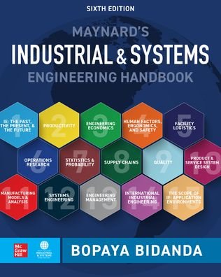 Cover for Bopaya Bidanda · Maynard's Industrial and Systems Engineering Handbook, Sixth Edition (Taschenbuch) (2022)