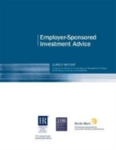 Cover for Society for Human Resource Management · SHRM Employer-Sponsored Investment Advice Survey (Paperback Book) (2005)