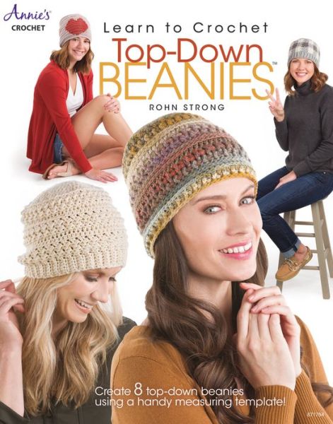 Cover for Rohn Strong · Learn to Crochet Top-Down Beanies (Paperback Book) (2020)