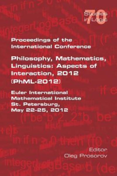 Cover for Oleg Prosorov · Proceedings of the International Conference Philosophy, Mathematics, Linguistics (Paperback Book) (2017)