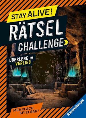 Cover for Rina Gregor · Ravensburger Stay alive! Rätsel-Challenge - Überlebe im Verlies - Rätselbuch für Gaming-Fans ab (Toys)