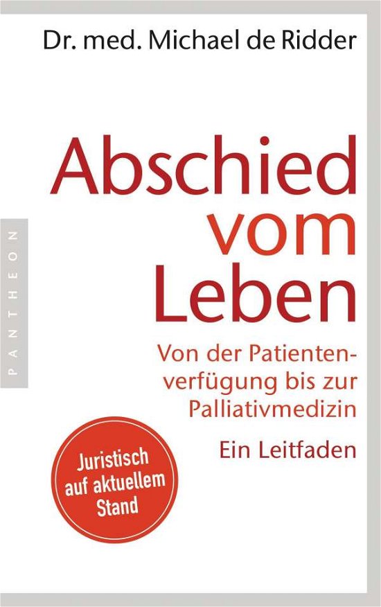 Cover for Ridder · Abschied vom Leben (Bok)