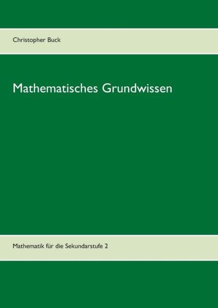 Cover for Buck · Mathematisches Grundwissen (Bog) (2017)