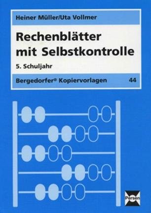 Cover for Heiner Müller · Rechenblätter mit Selbstkontrolle - 5. Klasse (Løsblad) (2021)