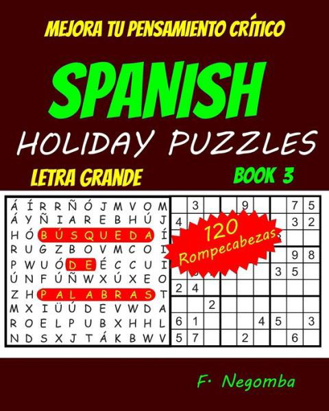 Cover for F Negomba · Spanish Holiday Puzzles (Paperback Bog) (2020)