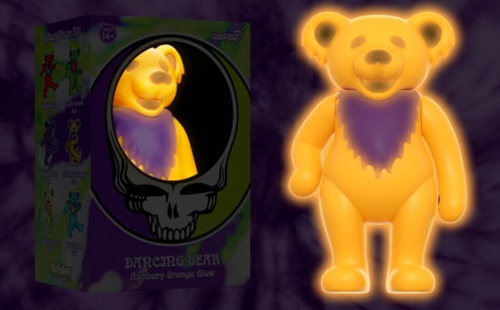 Grateful Dead - Dancing Bear Glow (Ashbury Orange) Reaction Figure - Grateful Dead - Koopwaar - SUPER 7 - 0840049822566 - 