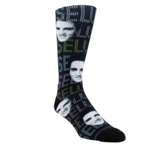 Elvis Presley · Elvis Faces Socks (One Size) (TØJ) (2024)