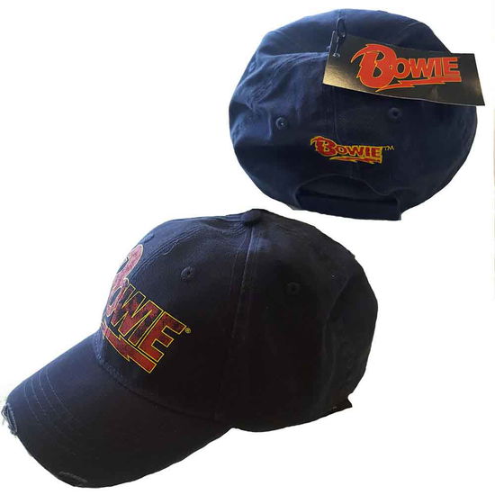 David Bowie Unisex Baseball Cap: Flash Logo - David Bowie - Merchandise - Unlicensed - 5055295314566 - 13. februar 2012