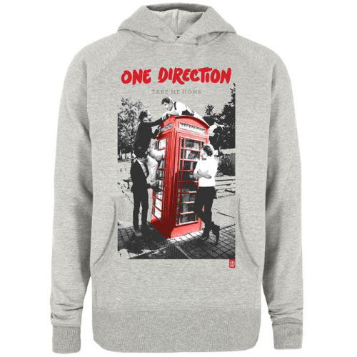 Cover for One Direction · One Direction Ladies Pullover Hoodie: Take Me Home (CLOTHES) [size S] [Grey - Ladies edition]