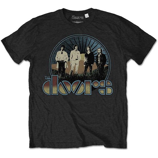 Cover for The Doors · The Doors Unisex T-Shirt: Vintage Field (T-shirt) [size S] [Black - Unisex edition]