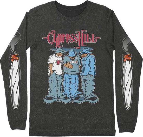 Cypress Hill Unisex Long Sleeve T-Shirt: Blunted (Sleeve Print) - Cypress Hill - Produtos -  - 5056187768566 - 