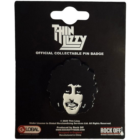 Cover for Thin Lizzy · Thin Lizzy Pin Badge: Phil Portrait (Anstecker) (2025)
