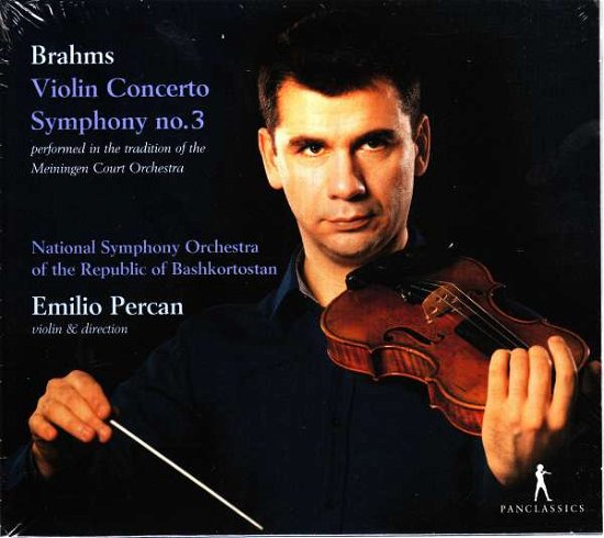 Cover for Brahms / Percan · Brahms: Violin Concerto &amp; Symphony No. 3 (CD) (2017)