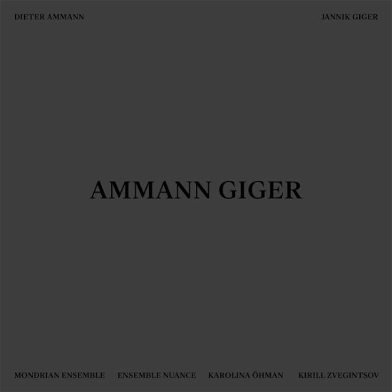 Cover for Ammann, Diter &amp; Jannik Giger · Ammann Giger (LP) (2019)