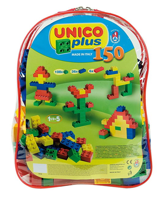 Cover for Unico Plus · Unico Plus - Costruzioni - Zaino Medio 150 Pz (Toys)