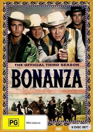 Cover for Bonanza - Season 3 (DVD) (2012)