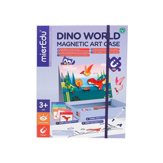 Cover for Mieredu · Magnetic Art Case - Dino World - (me156) (Toys)
