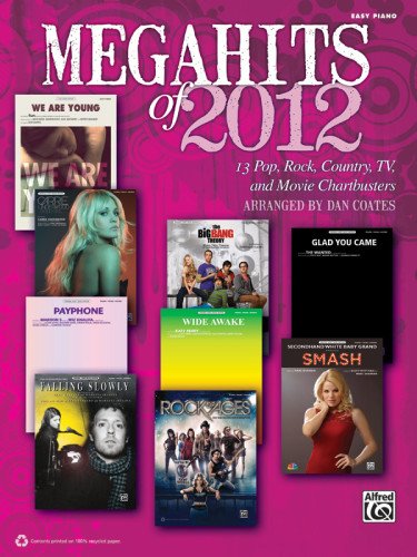 Cover for Dan Coates · Megahits of 2012: Easy Piano (Sheet music) (2012)