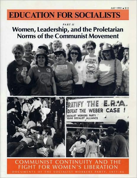 Cover for Mary-Alice Waters · Women, Leadership and the Proletarian Norms of the Communist Movement (Women, Leadership &amp; the Proletarian Norms of the Communist M) (Paperback Book) (1999)