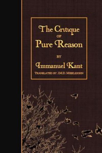 Cover for Immanuel Kant · The Critique of Pure Reason (Taschenbuch) (2016)