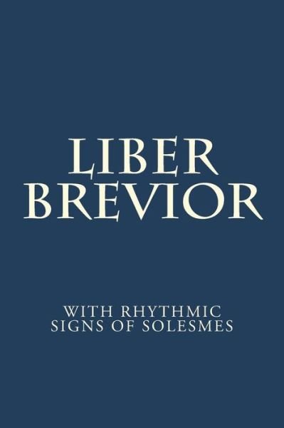 Cover for Vatican · Liber Brevior 1954 Edition (Paperback Bog) (2017)