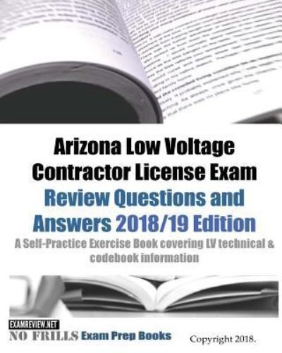 Cover for Examreview · Arizona Low Voltage Contractor License Exam Review Questions and Answers (Taschenbuch) (2018)