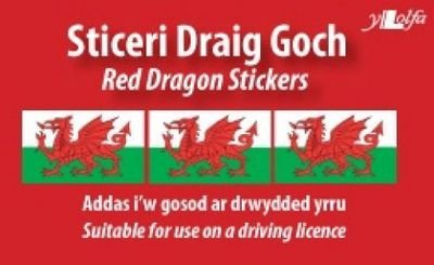 Cover for Y Lolfa · Sticeri Ddraig Goch / Red Dragon Stickers (Lösa papper) [Bilingual edition] (2023)